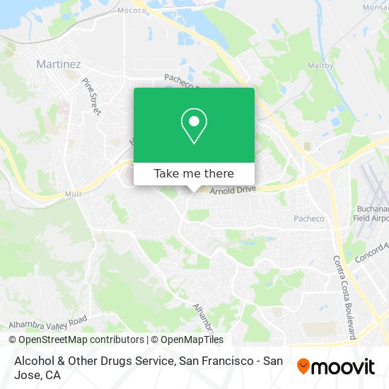 Mapa de Alcohol & Other Drugs Service