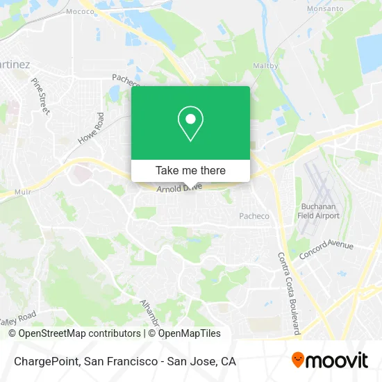 Mapa de ChargePoint