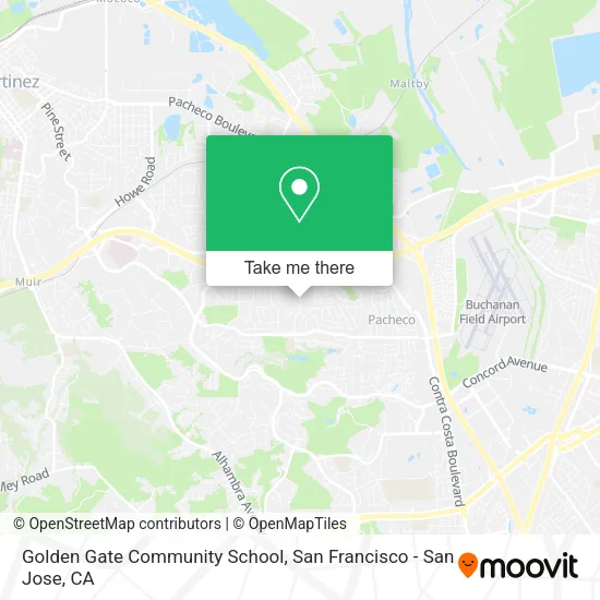 Mapa de Golden Gate Community School