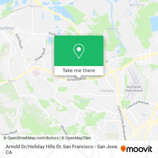 Mapa de Arnold Dr/Holiday Hills Dr
