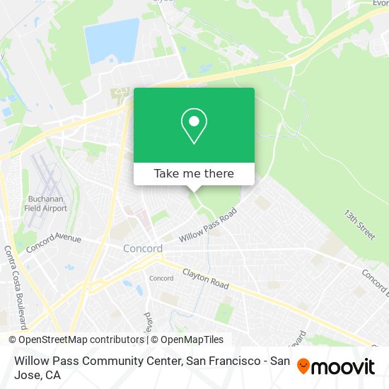 Willow Pass Community Center map
