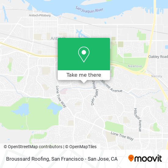 Broussard Roofing map