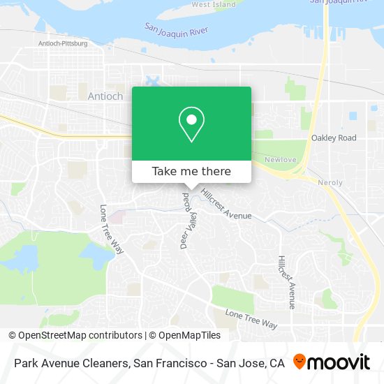 Park Avenue Cleaners map