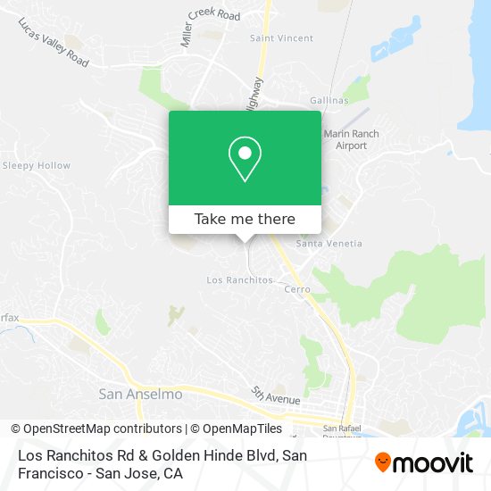 Mapa de Los Ranchitos Rd & Golden Hinde Blvd