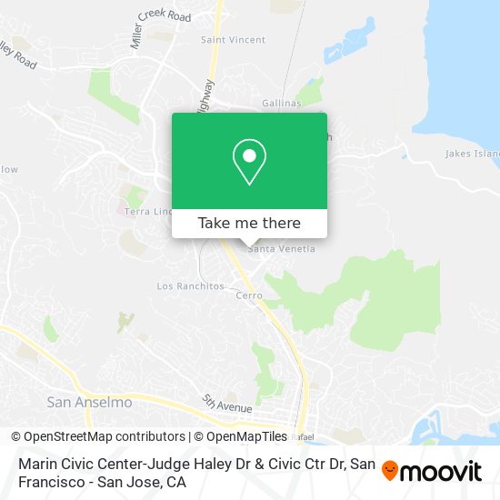 Mapa de Marin Civic Center-Judge Haley Dr & Civic Ctr Dr