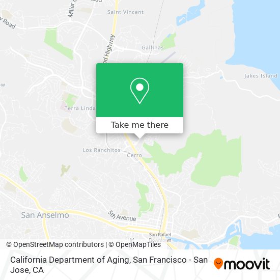 Mapa de California Department of Aging