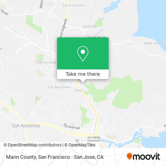 Marin County map