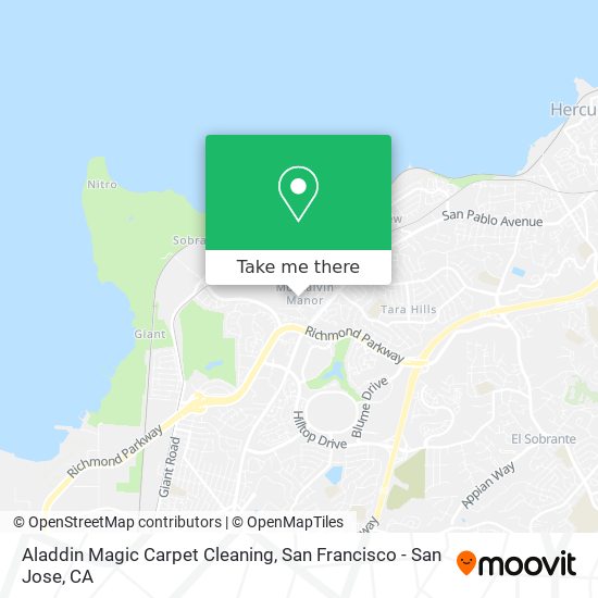 Mapa de Aladdin Magic Carpet Cleaning