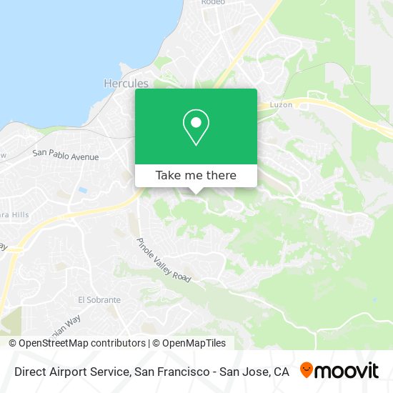 Direct Airport Service map
