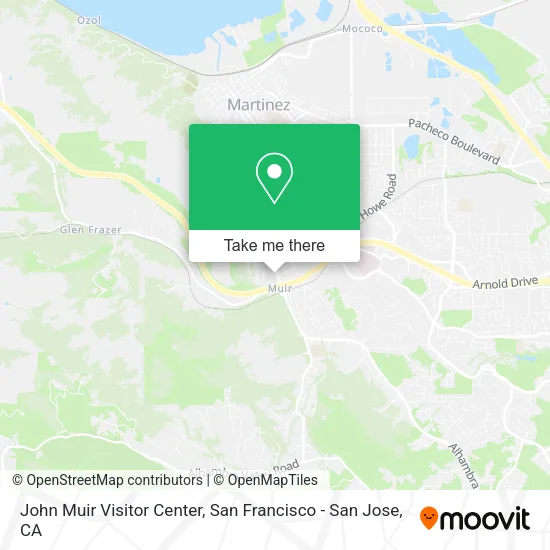 Mapa de John Muir Visitor Center