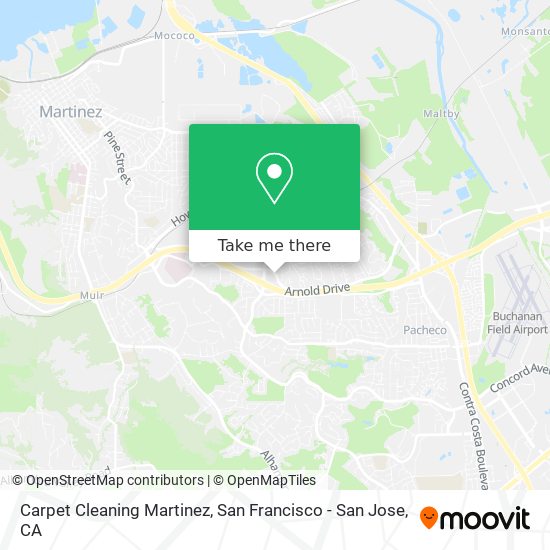 Mapa de Carpet Cleaning Martinez