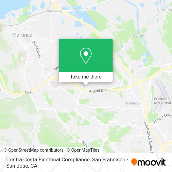 Mapa de Contra Costa Electrical Compliance