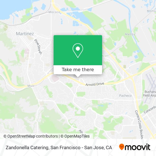 Zandonella Catering map