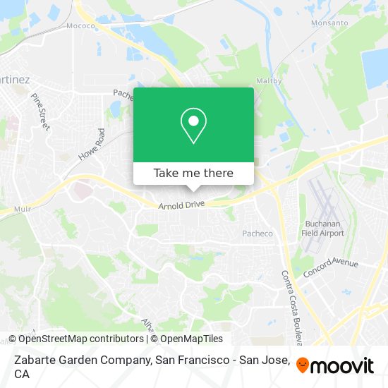 Zabarte Garden Company map