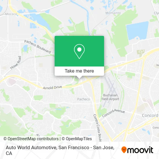 Auto World Automotive map