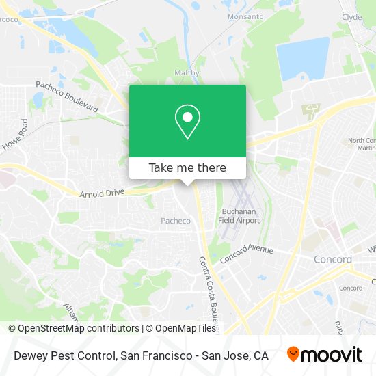 Dewey Pest Control map