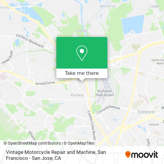 Mapa de Vintage Motorcycle Repair and Machine