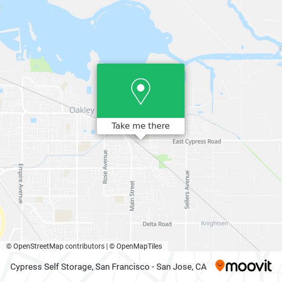 Cypress Self Storage map