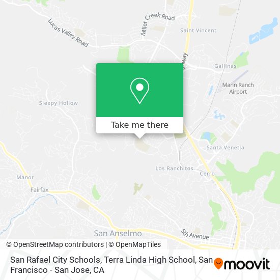 San Rafael City Schools, Terra Linda High School map