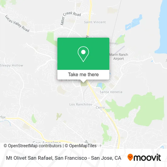 Mapa de Mt Olivet San Rafael