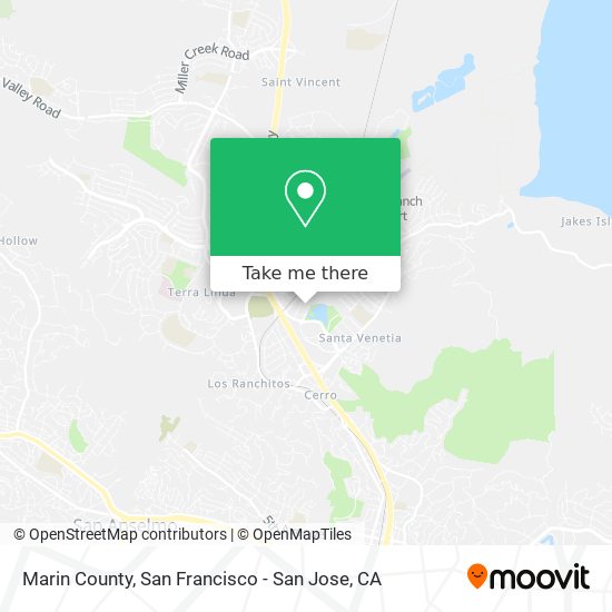 Mapa de Marin County