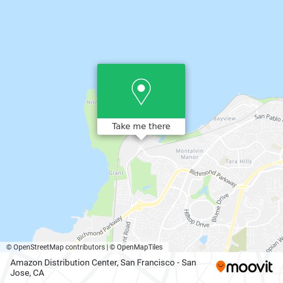 Amazon Distribution Center map