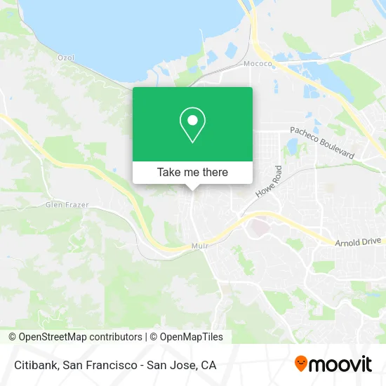 Mapa de Citibank