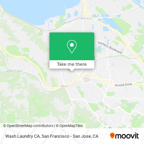 Wash Laundry CA map