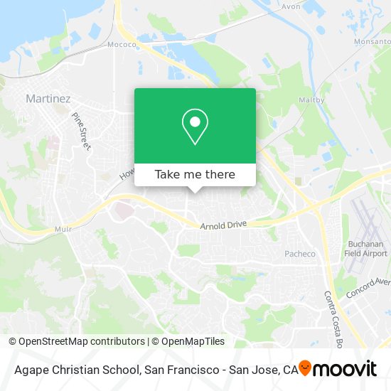 Agape Christian School map