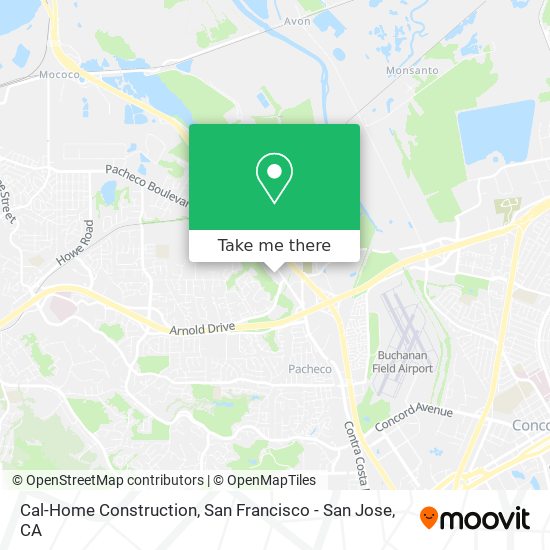 Cal-Home Construction map