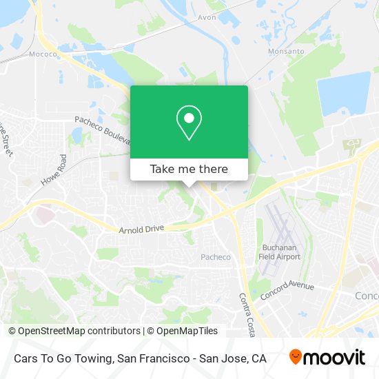 Mapa de Cars To Go Towing