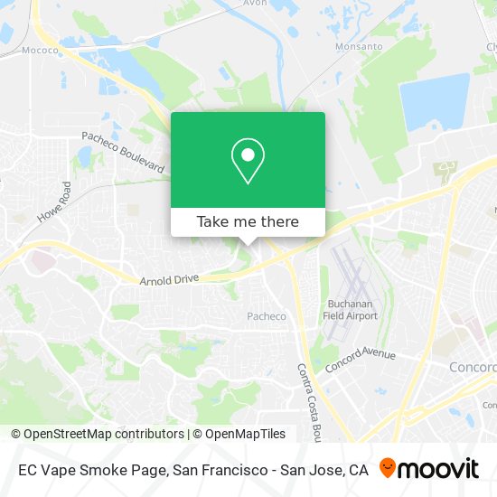 EC Vape Smoke Page map