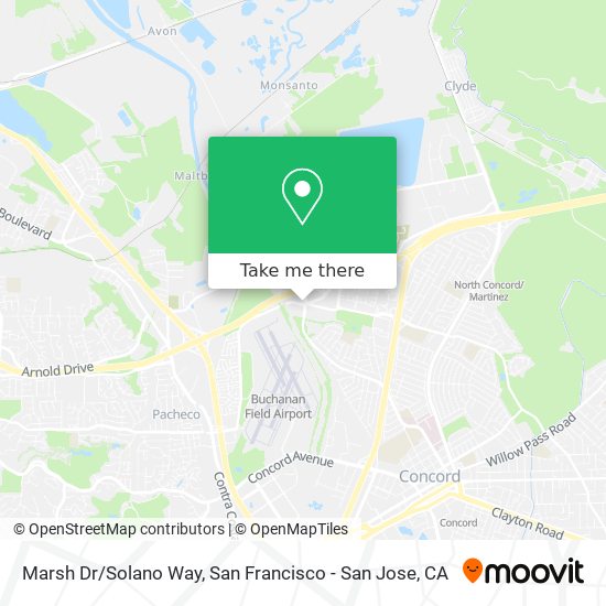 Marsh Dr/Solano Way map