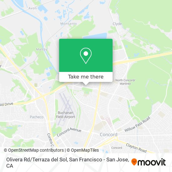 Mapa de Olivera Rd/Terraza del Sol