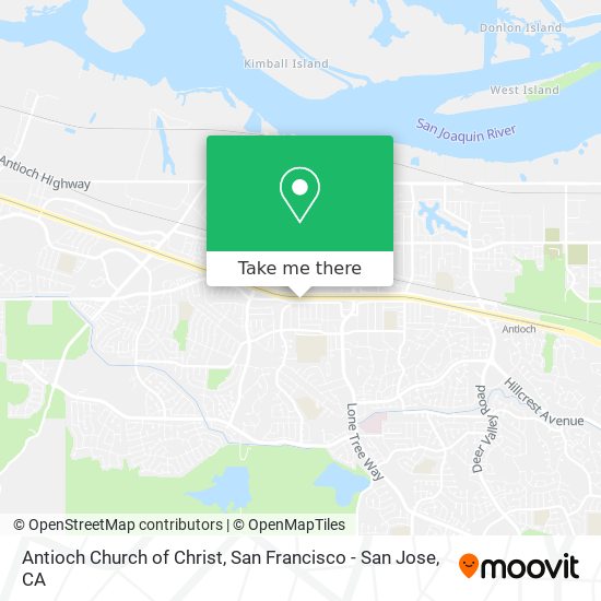 Antioch Church of Christ map