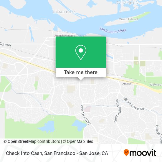 Check Into Cash map