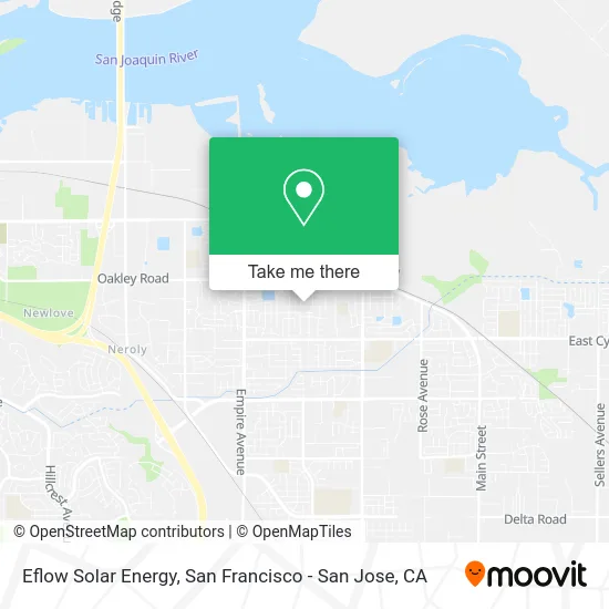 Eflow Solar Energy map