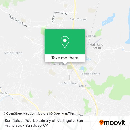 San Rafael Pop-Up Library at Northgate map