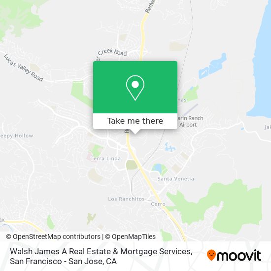 Walsh James A Real Estate & Mortgage Services map