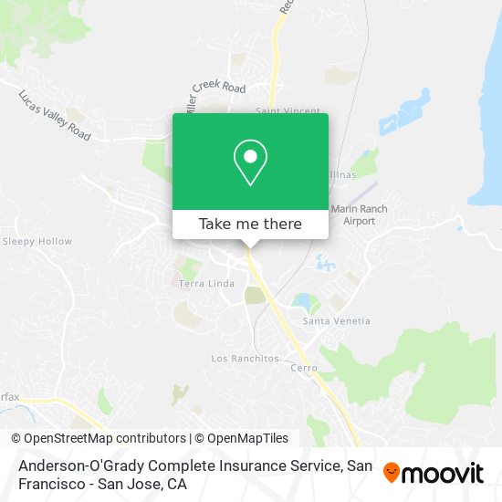 Anderson-O'Grady Complete Insurance Service map