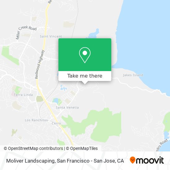 Moliver Landscaping map