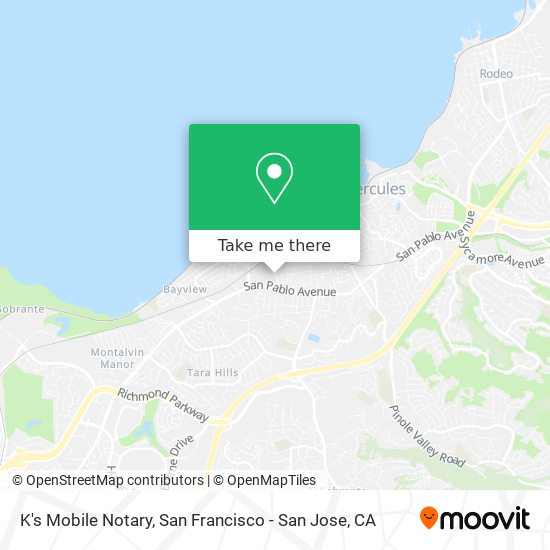 Mapa de K's Mobile Notary