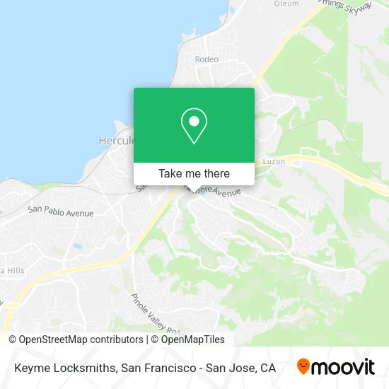 Keyme Locksmiths map