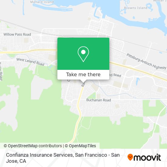 Confianza Insurance Services map