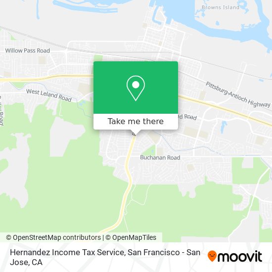 Mapa de Hernandez Income Tax Service