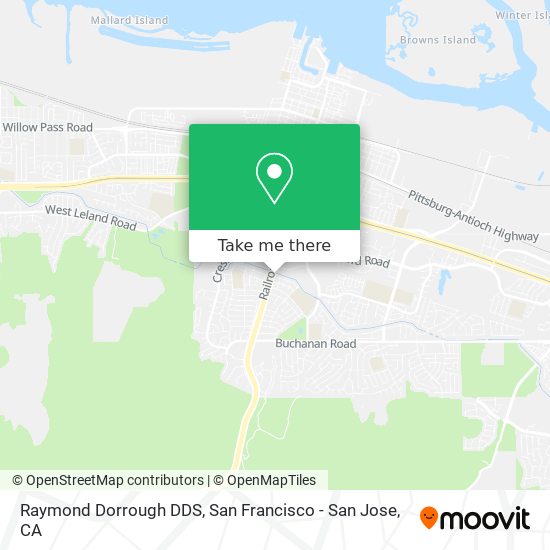 Raymond Dorrough DDS map