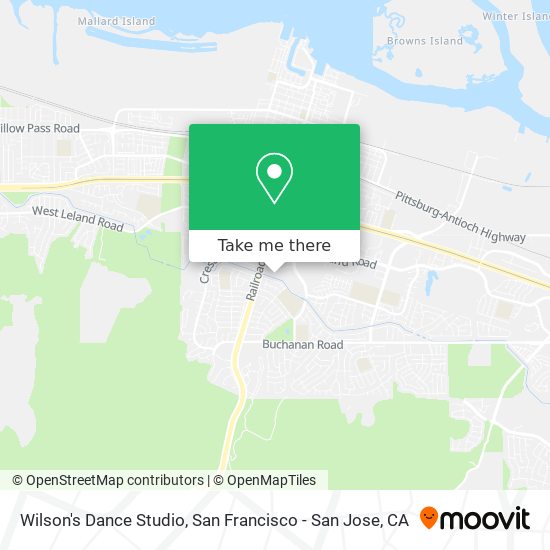 Mapa de Wilson's Dance Studio