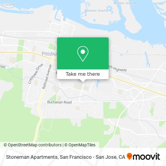 Mapa de Stoneman Apartments