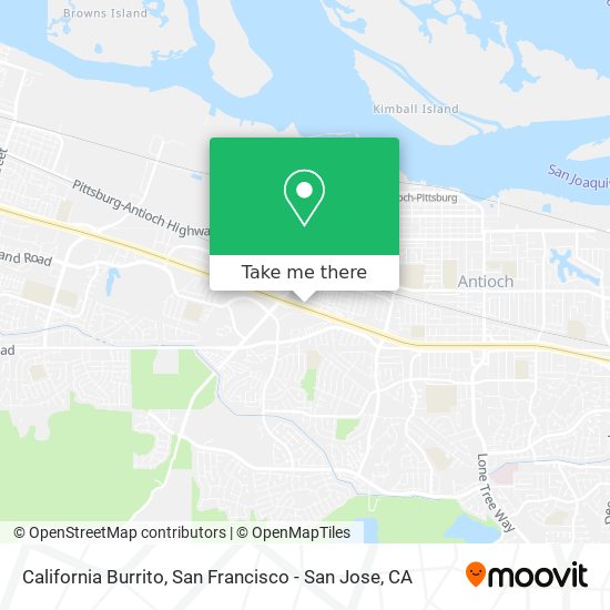 California Burrito map