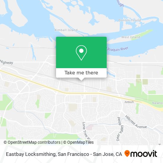 Eastbay Locksmithing map